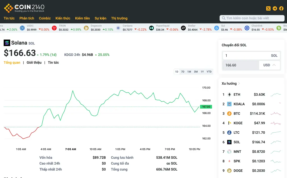 Giao diện biểu đồ giá coin.webp