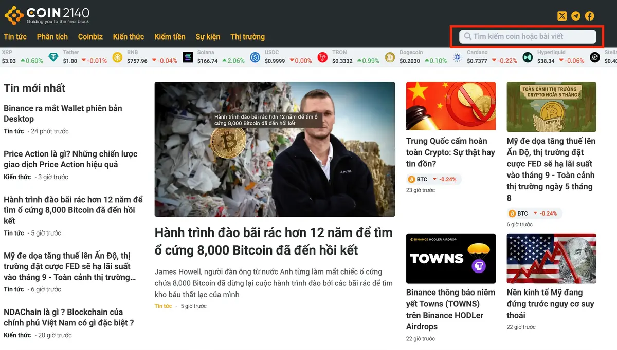 Tìm kiếm coin hoặc bài viết.webp